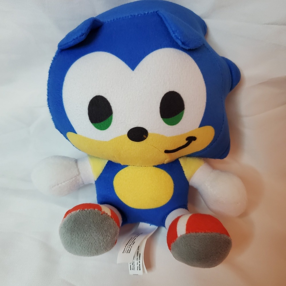 NEW Sonic the hedgehog Big Head Plush (5" Sonic)‎ Toy Factory, Sega